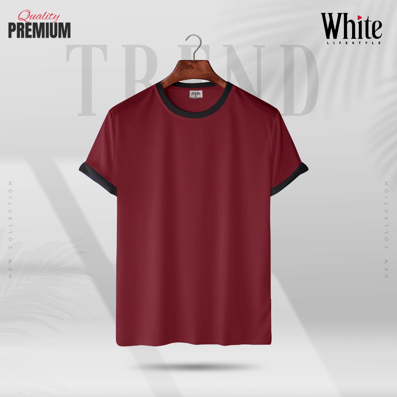 Solid Rib style T-shirt