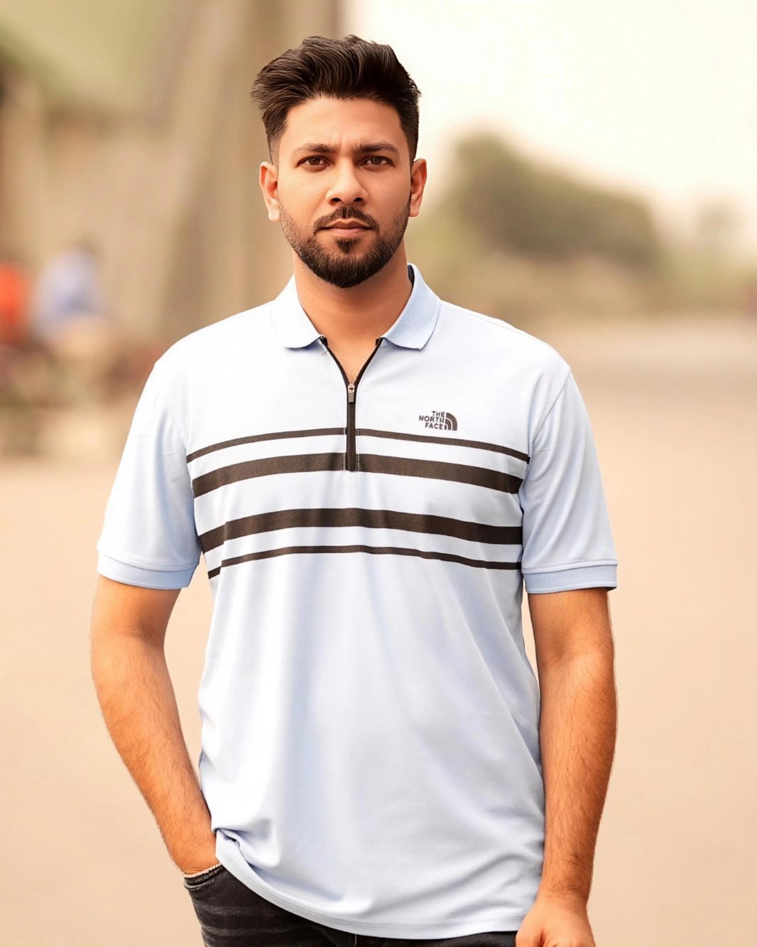zipper polo