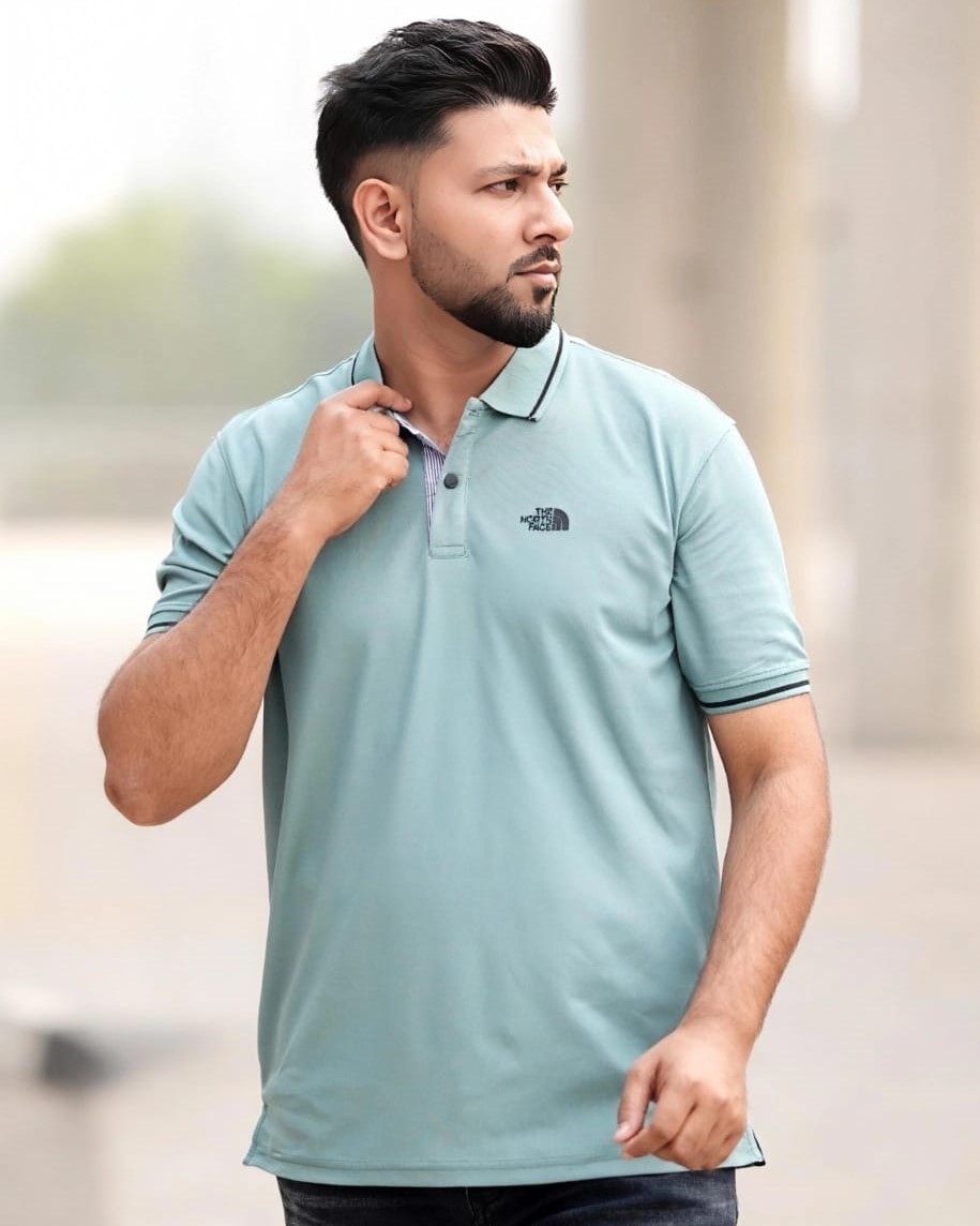 Solid color polo